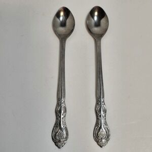 Wm. Rogers & Son‎ Stainless Silverware Glacon Pattern "INS595" Iced Teaspoon
